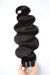 גלם חבילות שיער אדם שיער אדם גל 15a כיתה cuticul לא מעובד בתולה מיושר זקן הודי מבושל sunnbangle שפיכת - Product Image 6