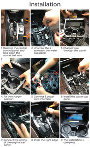 Bán hàng nóng nhúng Fusion điện thoại không dây QI sạc với chuyển đổi cho Toyota Prado lc250 2024 tay phải lái xe - Product Image 6