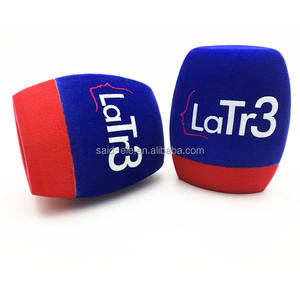 L'europe <span class=keywords><strong>FM</strong></span> <span class=keywords><strong>radio</strong></span> <span class=keywords><strong>studio</strong></span> canal micro éponge mousse micro drapeaux Pare-Brise formes cutflock finition impression - Product Image 6