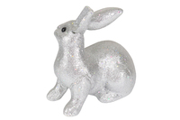 Lapin à longues oreilles en peluche poupée Animal jouet argent polystyrène décorations de fête de Pâques cadeau d'anniversaire lapin ours chien jouets