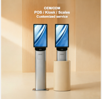 Kiosque de libre-service ATP 19 pouces, Intel Core i5, 8 Go de RAM, 64 Go de stockage, SDK, sur pied, écran tactile 10 points, paiement par scan