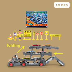 Ept Đồ chơi xe ô tô Hot Bán kim loại <span class=keywords><strong>diecast</strong></span> Mô hình xe ô tô freewheel xe tải đặt 8 cái bán Trailer xe tải tàu sân bay xe tải - Product Image 4