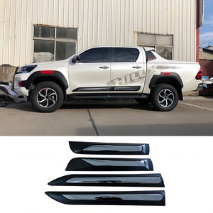 Embellecedor de puerta de coche cromado, Panel de moldura de carrocería de puerta, placa de protección, piezas de carrocería de coche, accesorios para Hilux Revo Rocco 2021 - Product Image 6