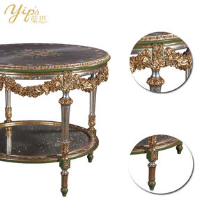 โต๊ะกลมลายดอกไม้สไตล์คลาสสิกสำหรับห้องนั่งเล่น ขนาด 1 เมตร รุ่น <span class=keywords><strong>Yips</strong></span> LD-1603-1379 Rose Princess Series วาดลายด้วยมือ - Product Image 4