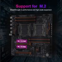 Carte mère HUANANZHI X99 8D4, double emplacement pour processeur, DDR4, E-ATX, compatible avec la plateforme de processeur LGA2011-3