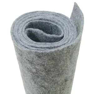 automatic fire retardant felt fabric roll white black color 150gsm 190gsm felt