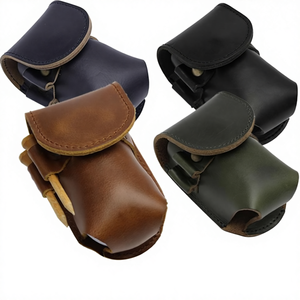 Sac de golf en cuir véritable imperméable en gros - Boucle magnétique, poche de ceinture, rangement portable à main pour 6 balles - Product Image 1