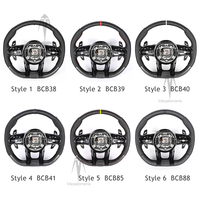 Volant en alcantara et fibre de carbone avec éclairage LED, compatible avec Benz E63 S63 G63 G65 A45 W205 W204 W222 W221 W223 W213 GTS GLA GLB GLC GLE GLS