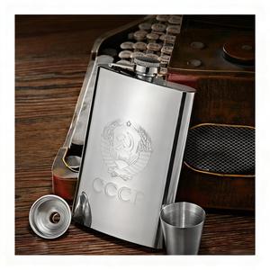 Rò rỉ bằng chứng khắc Flask Whisky Flask thép không gỉ Pocket Hip Flask cho rượu - Product Image 1