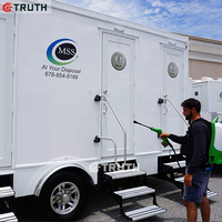 Chine extérieur portable salles de bain chariot portable toilettes remorque camping caravane mobile toilette remorque