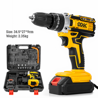 Ensemble de perceuse sans fil pour la maison, batterie et chargeur, kit de perceuse-visseuse, poignée confortable, bonne aide pour les outils de bricolage