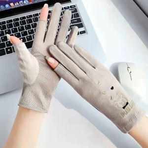 Guantes <span class=keywords><strong>de</strong></span> Conducción <span class=keywords><strong>de</strong></span> Algodón para Mujer, Medios Dedos, con Pantalla Táctil, Protección Solar, para Verano, Libros <span class=keywords><strong>de</strong></span> Psicología Clínica, Aplicables al Aire Libre - Product Image 4