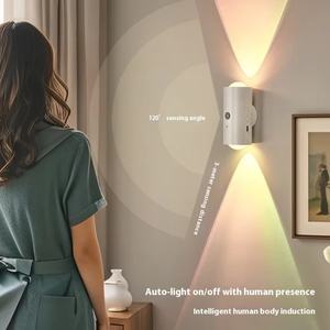 Veilleuse LED intelligente avec capteur d'ambiance magnétique, mini-lampe murale colorée pour chambre à coucher, mini-lampe murale à capteur pour couloir - Product Image 4