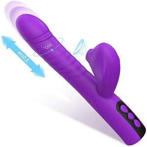 Vibrador telescópico femenino transfronterizo, masajeador, palo de succión automática, juguete sexual para adultos para orgasmo privado, juguete sexual para adultos - Product Image 5