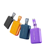 NOUVEAU Power Bank Mini Portable 20000 mAh avec Écran LED, Câble USB Type-C, Charge Rapide 10W, Boîtier en Tissu Tressé