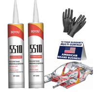 Adhésif pour pare-brise avant polyuréthane noir mastic de fixation étanche adhésif pour pare-brise polyuréthane