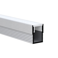 12V LED noir profilé en aluminium 0.5M U-Type avec couvercle laiteux canal diffuseur décoration murale coin armoire barre ligne Tube bande lumineuse
