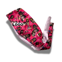 Gorro Quirúrgico Estampado con Diamantes de Rihanna, Forrado de Satén, Antitranspirante, Unisex, con Logotipo Personalizado, Gorro Médico