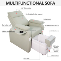 Fauteuil de Pédicure Électrique de Luxe BoJue pour Salon de Beauté, Chaise de Spa pour Pédicure Sans Plomberie avec Massage pour Salon et Spa