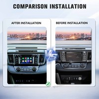 Boîtier d'interface Linux VIKNAV pour Toyota RAV4 2013-2018, CarPlay sans fil, Android Auto, télécommande intégrée, autoradio GPS 2DIN