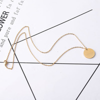 Colliers en Acier Inoxydable de Mode Personnalisés sur Mesure, Pendentifs Ronds Vides, Colliers DIY pour Femmes, Vente en Gros