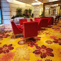Hotel Casino Bankettsaal Wohnzimmer Schlafzimmer Blumenmuster Design Handgetufteter NZ-Wollteppich Material Wand-zu-Wand Bodenteppich