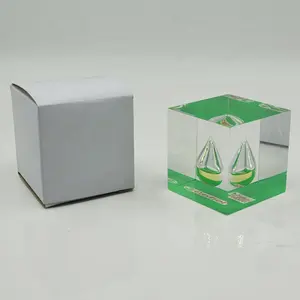 Promotion Gift Acrylic Resin Gift Craft Acrylic Cube Display Block