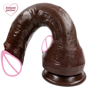 Dildo Realista de Primera Calidad, Negro, Grande, Pene Artificial, Juguetes Sexuales Anales para Adultos, Vagina, <span class=keywords><strong>Strapon</strong></span>, Masturbadores para Mujer, Estimulador de Punto G - Product Image 3