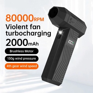 Xách tay 80000 vòng/phút <span class=keywords><strong>Mini</strong></span> Turbo máy bay phản lực Fan 2-in-1 không dây điện Khăn lau bụi không khí xe Máy hút bụi với bàn phím Blower cho cắm trại - Product Image 1