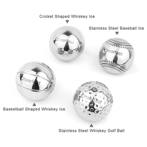 Công ty Quà Tặng Golf <span class=keywords><strong>Ice</strong></span> <span class=keywords><strong>Ball</strong></span> kinh doanh Glass Set Whiskey Stones Kit thép không gỉ <span class=keywords><strong>Ice</strong></span> <span class=keywords><strong>Cube</strong></span> bóng rổ bóng chày Bộ quà tặng - Product Image 4