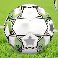 Ballon de football en cuir PU professionnel, tailles 4 et 5, sans couture, hybride, résistant à l'eau, pour adultes et jeunes, entraînements et matchs, toutes surfaces