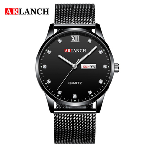 Reloj de Cuarzo para Hombre, Reloj de Pulsera de Acero Inoxidable, Reloj de Vestir Clásico, Elegante e Impermeable - Product Image 2