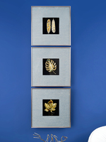 SANLOREN gros fait à la main 49.5*49.5cm bois alliage émail carré décoratif mur fleur feuille peinture Pintura murale decorativa