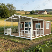 FLKT Promotion : Maison Conteneur Extensible de Luxe 20ft 40ft, Maison Préfabriquée Moderne, Appartement Portable, Studio, Salon, Chambre