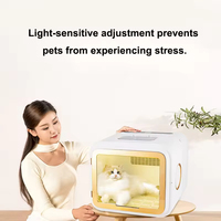 Boîte de séchage automatique pliable intelligente pour animaux de compagnie avec contrôle de température constant, sèche-cheveux écologique pour petits chiens et chats