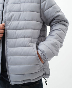 Veste matelassée coupe-vent et respirante pour homme Quick Apparels, service OEM, hiver, décontractée, col montant, nylon/coton avec fermeture éclair - Product Image 4