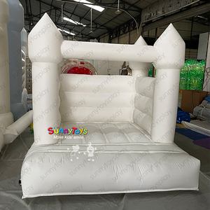 Château gonflable blanc pour enfants Maison de rebond <span class=keywords><strong>Trampoline</strong></span> pour enfants - Product Image 1