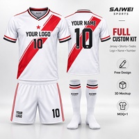 Maillot de football personnalisé à manches courtes pour l'entraînement et les matchs d'équipe