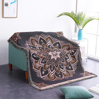 Tendance du moment : Couverture de canapé décorative moderne, écologique, tissée à motif floral, réversible, jacquard, multi-usages, pour toutes les saisons