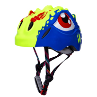 Casque de vélo pour enfants KINGBIKE, double usage, motif dinosaure mignon, ABS+PC, couleur personnalisable, logo, unisexe, protection de sécurité