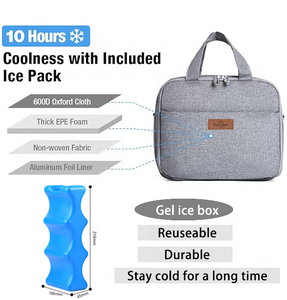 <span class=keywords><strong>Bolsa</strong></span> Enfriadora <span class=keywords><strong>de</strong></span> Leche Materna Reutilizable, Portátil y Suave Freshore con Paquete <span class=keywords><strong>de</strong></span> Hielo, Capacidad para 4 Biberones, para Madres Lactantes y Guarderías - Product Image 4