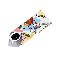 Sac de maquillage auto-adhésif en tissu magique Sac cosmétique portable pour voyager Protecteur d'appareil photo électronique polyvalent