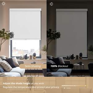 Fenêtre panoramique avec occultation électrique motorisée, bloqueur <span class=keywords><strong>de</strong></span> lumière en <span class=keywords><strong>PVC</strong></span> noir pour stores <span class=keywords><strong>de</strong></span> <span class=keywords><strong>salle</strong></span> <span class=keywords><strong>de</strong></span> <span class=keywords><strong>bain</strong></span> avec télécommande - Product Image 1