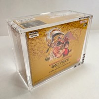 Boîte de protection en acrylique transparente pour cartes One Piece en anglais, étui en acrylique pour cartes One Piece Op13 Op14