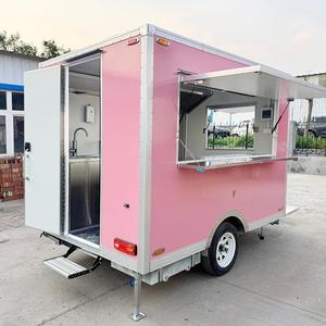 Bar à cocktails extérieur Donut Trailer Italian Ice Cream Coffee Cart Cuisine mobile BBQ Food Truck - Product Image 2