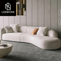 Moderne runde Couch Einfaches Sofa Minimalist isch Speziell geformtes Kaschmir Weißes Sofa Designs Luxus Modernes Stoffs ofa