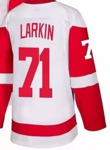 Camisetas de Hockey sobre Hielo Personalizadas de Fábrica OEM, Bordado con Nombre del Equipo, Impresión por Transferencia de Calor, 100% Poliéster, Uniforme Unisex para Adultos - Product Image 5