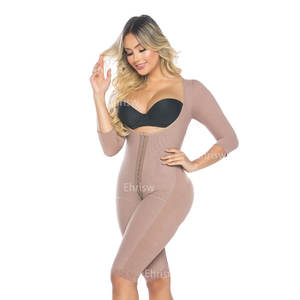 Gaine post-opératoire avec manches Sous-vêtements pour femmes <span class=keywords><strong>Fajas</strong></span> Colombianas post-chirurgie | Avec manches réduisant et façonnant Postpartum - Product Image 2