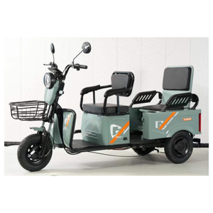 Triciclo Elettrico a <span class=keywords><strong>Tre</strong></span> <span class=keywords><strong>Ruote</strong></span> da 14 Pollici per Adulti, Bici Elettrica a 3 <span class=keywords><strong>Ruote</strong></span> Molto Richiesta, Può Trasportare 3 Persone - Product Image 2