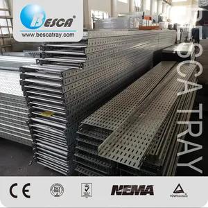 Besca 900x50mm Power Coated Perforated Galvanised Cable Tray